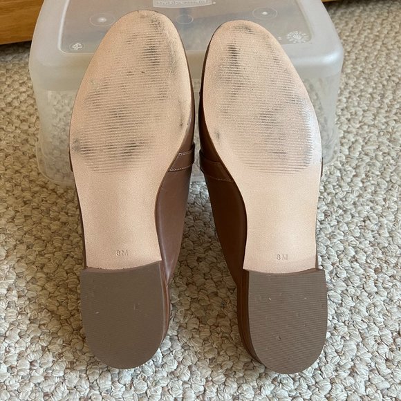 TALBOTS - Cassidy Fringed Mules - Dark Almond -- Excellent Condition - Picture 9 of 12